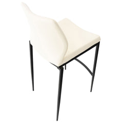 Barhocker Matola Kunstleder schwarz - creme