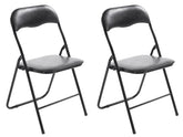 2er Set Klappstuhl Felix - schwarz/schwarz by Dropshipping-Europe – Möbel