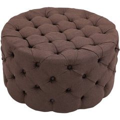 Sitzhocker Drancy Stoff XL - braun