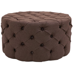 Sitzhocker Drancy Stoff XL - braun