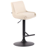 Barhocker Club Kunstleder schwarz - creme