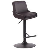 Barhocker Club Kunstleder schwarz - braun