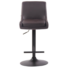 Barhocker Club Kunstleder schwarz - braun