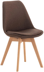 Stuhl Linares Stoff - braun