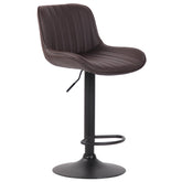 Barhocker Lentini Kunstleder schwarz - braun