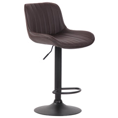 Barhocker Lentini Kunstleder schwarz - braun