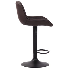Barhocker Lentini Kunstleder schwarz - braun