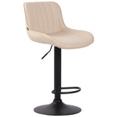 Barhocker Lentini Kunstleder schwarz - creme