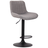 Barhocker Lentini Stoff schwarz - grau by Dropshipping-Europe – Barhocker