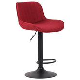 Barhocker Lentini Stoff schwarz - rot by Dropshipping-Europe – Barhocker