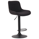 Barhocker Lentini Stoff schwarz - schwarz by Dropshipping-Europe – Barhocker