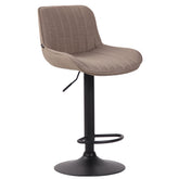 Barhocker Lentini Stoff schwarz - taupe by Dropshipping-Europe – Barhocker