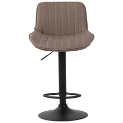 Barhocker Lentini Stoff schwarz - taupe
