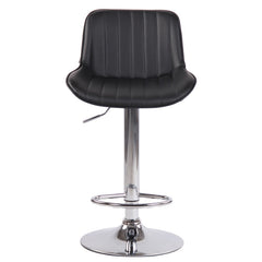 Barhocker Lentini Kunstleder chrom - schwarz