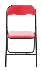 Klappstuhl Felix - rot/schwarz
