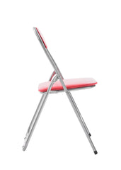 Klappstuhl Felix - rot/silber