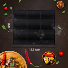 Grillplatte 48,5x40cm - anthrazit