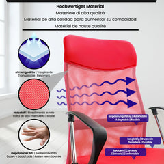 Bürostuhl Washington - rot