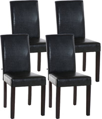 4er Set Esszimmerstuhl Ina dunkelbraun - braun
