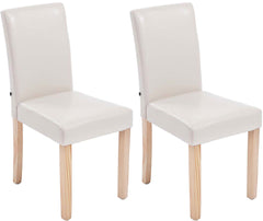 2er Set Esszimmerstuhl Ina natura - creme