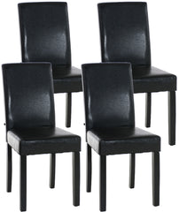 4er Set Esszimmerstuhl Ina schwarz - braun