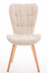 4er Set Stuhl Elda Stoff natura - creme