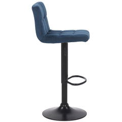 2er Set Barhocker Feni Samt - blau