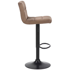 2er Set Barhocker Feni Samt - braun