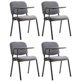 4er Set Stühle Ken mit Klapptisch Stoff - grau