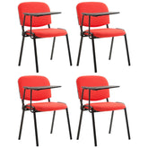 4er Set Stühle Ken mit Klapptisch Stoff - rot
