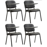 4er Set Stühle Ken mit Klapptisch Kunstleder - schwarz