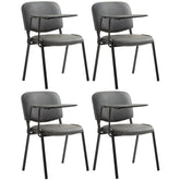 4er Set Stühle Ken mit Klapptisch Kunstleder - grau