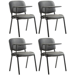 4er Set Stühle Ken mit Klapptisch Kunstleder - grau