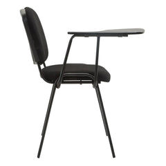4er Set Stühle Ken mit Klapptisch Stoff - schwarz
