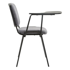 4er Set Stühle Ken mit Klapptisch Stoff - grau