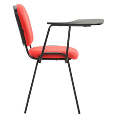 4er Set Stühle Ken mit Klapptisch Stoff - rot