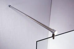 Duschabtrennung 140x200x100cm rund halb gefrostet - halbmilchglas