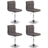 4er Set Palma Lounger V2 Stoff - dunkelgrau