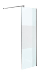 Duschabtrennung 130x200x100cm rechteckig halb gefr - halbmilchglas