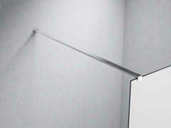 Duschabtrennung 130x200x100cm rechteckig halb gefr - halbmilchglas