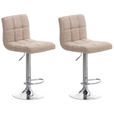 2er Set Barhocker Peru STOFF C - creme