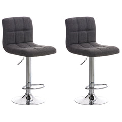 2er Set Barhocker Peru STOFF C - hellgrau