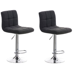 2er Set Barhocker Peru STOFF C - dunkelgrau
