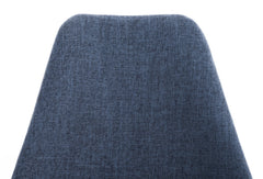 Stuhl Pegleg Stoff Square natura - blau