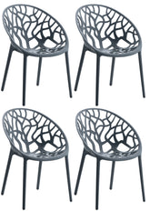 4er Set Stuhl Hope - anthrazit