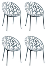 4er Set Stuhl Hope - grau