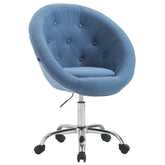 Arbeitshocker London V2 Stoff - blau