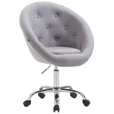 Arbeitshocker London V2 Stoff - grau