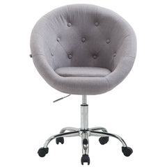 Arbeitshocker London V2 Stoff - grau