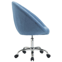 Arbeitshocker London V2 Stoff - blau